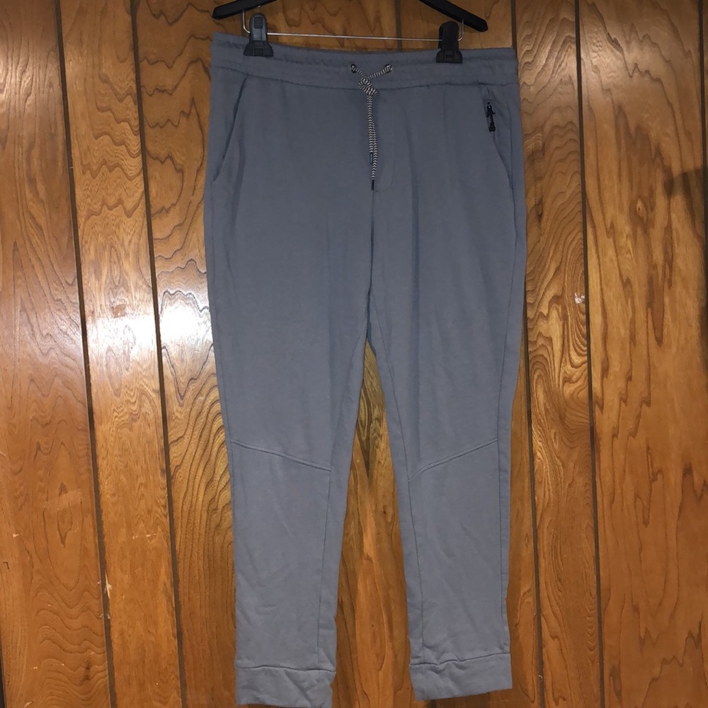 Grey Men Drawstring Joggers